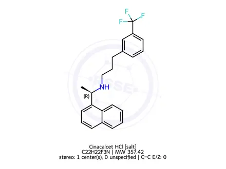 Chemical structure of Cinacalcet HCl