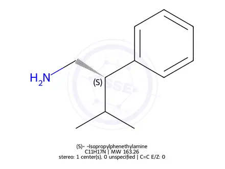 Chemical structure of (S)-ß-Isopropylphenethylamine