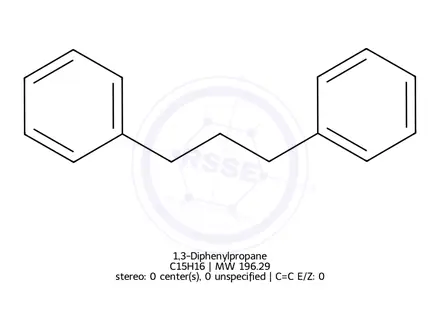 Chemical structure of 1,3-Diphenylpropane