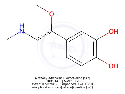 Chemical structure of Methoxy Adrenaline Hydrochloride