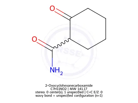 Chemical structure of 2-Oxocyclohexanecarboxamide