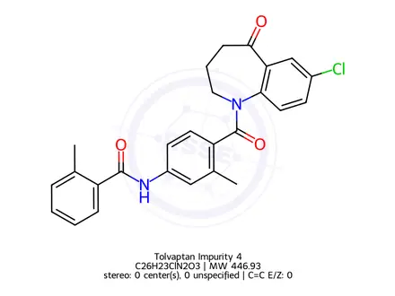 Chemical structure of Tolvaptan Impurity 4