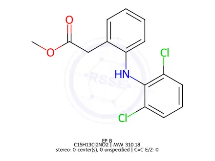 Chemical structure of Aceclofenac EP Impurity B