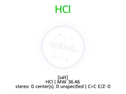 Chemical structure of methylamine hydrochloride