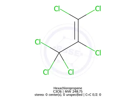 Chemical structure of Hexachloropropene
