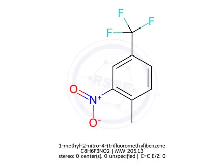 Chemical structure of 1-methyl-2-nitro-4-(trifluoromethyl)benzene
