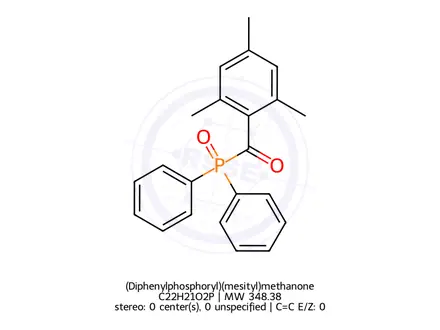 Chemical structure of (Diphenylphosphoryl)(mesityl)methanone
