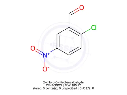 Chemical structure of 2-chloro-5-nitrobenzaldehyde