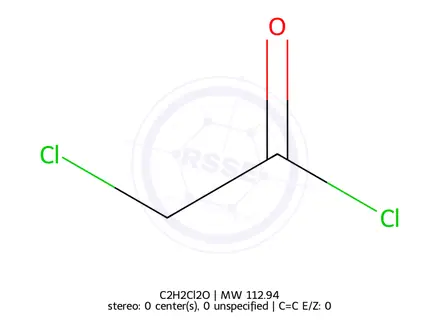 Chemical structure of Chloroacetyl chloride