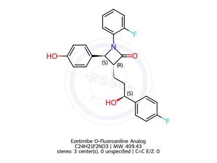 Chemical structure of Ezetimibe O-Fluoroaniline Analog