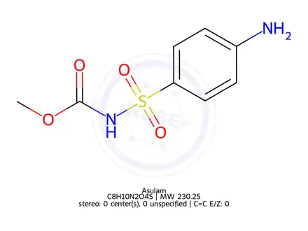 Chemical structure of Asulam