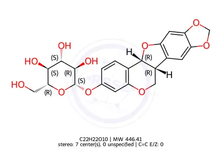 Chemical structure of Trifolirhizin