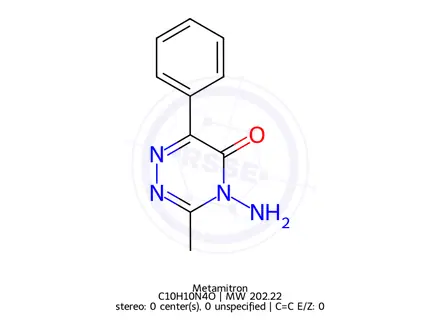 Chemical structure of Metamitron