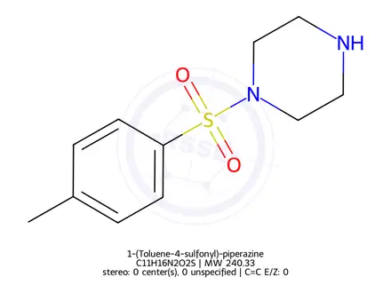 Chemical structure of 1-(Toluene-4-sulfonyl)-piperazine