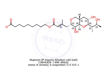Chemical structure of Mupirocin EP Impurity E(Sodium salt)