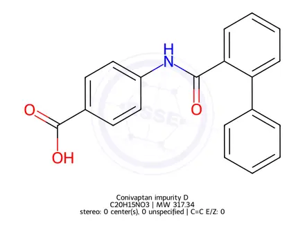 Chemical structure of Conivaptan impurity D