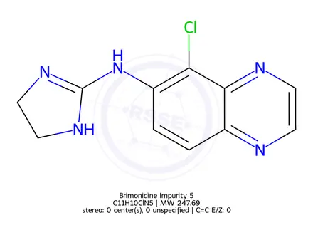 Chemical structure of Brimonidine Impurity H