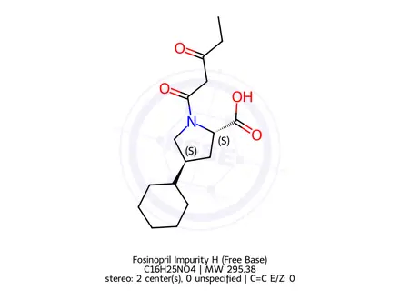 Chemical structure of Fosinopril Impurity 2(Sodium Salt)