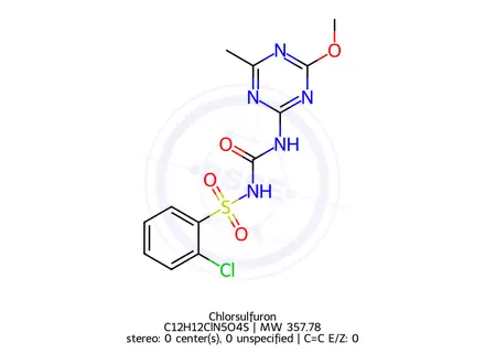 Chemical structure of Chlorsulfuron