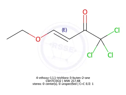 Chemical structure of 4-ethoxy-1,1,1-trichloro-3-buten-2-one