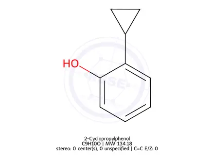 Chemical structure of 2-Cyclopropylphenol