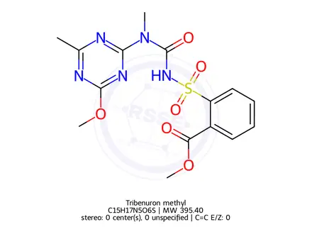 Chemical structure of Tribenuron methyl