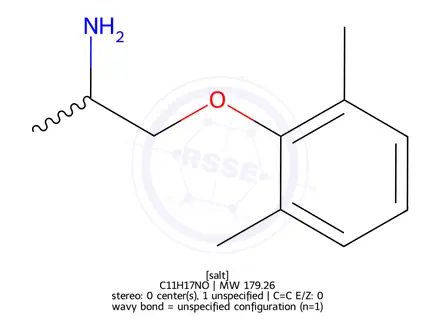 Chemical structure of 1-(2,6-Dimethylphenoxy)-2-aminopropane