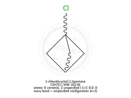 Chemical structure of 1-chlorobicyclo(1.1.1)pentane