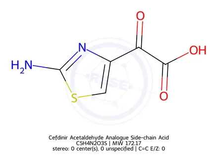 Chemical structure of Cefdinir Acetaldehyde Analogue Side-chain Acid