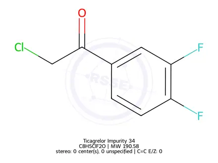 Chemical structure of Ticagrelor Impurity 34