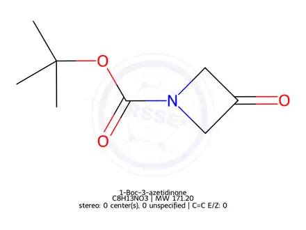 Chemical structure of 1-Boc-3-azetidinone