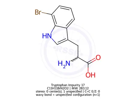 Chemical structure of Tryptophan Impurity 17