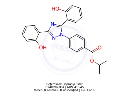 Chemical structure of Deferasirox Isopropyl Ester