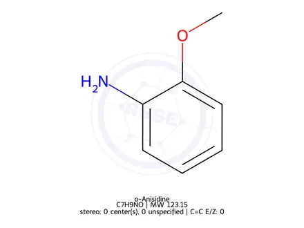 Chemical structure of o-Anisidine