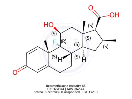 Chemical structure of Betamethasone Impurity 55