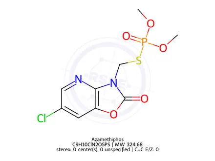 Chemical structure of Azamethiphos