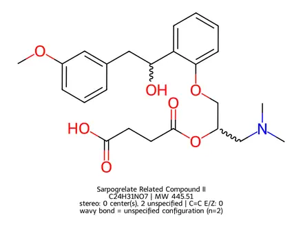 Chemical structure of Sarpogrelate Related Compound II