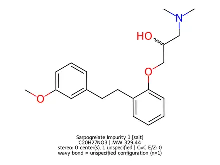 Chemical structure of Sarpogrelate Impurity 1