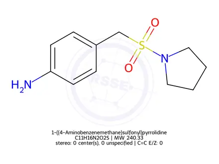 Chemical structure of 1-((4-Aminobenzenemethane)sulfonyl)pyrrolidine