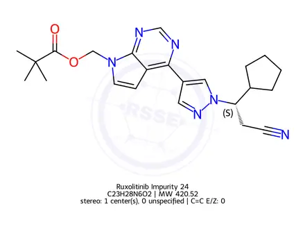 Chemical structure of Ruxolitinib Impurity 24