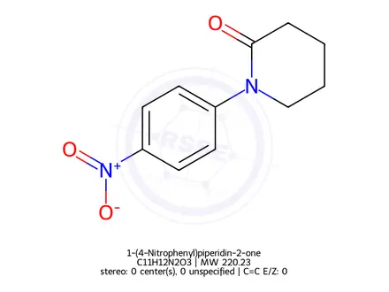 Chemical structure of 1-(4-Nitrophenyl)piperidin-2-one
