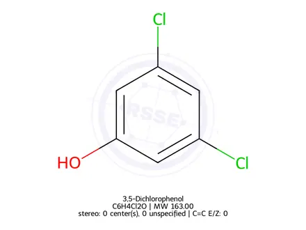 Chemical structure of 3,5-Dichlorophenol