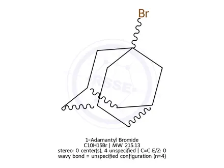 Chemical structure of 1-Adamantyl Bromide