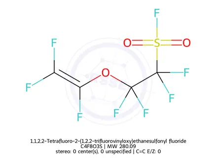 Chemical structure of 1,1,2,2-Tetrafluoro-2-(1,2,2-trifluorovinyloxy)ethanesulfonyl fluoride