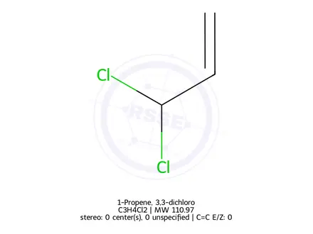 Chemical structure of 1-Propene, 3,3-dichloro-