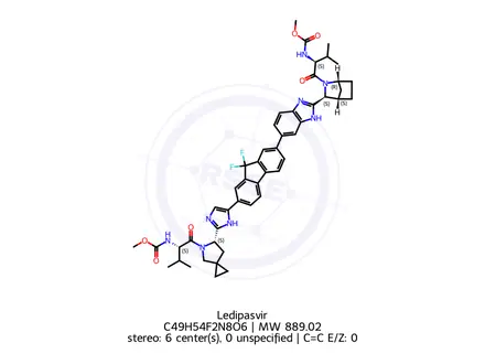Chemical structure of Ledipasvir