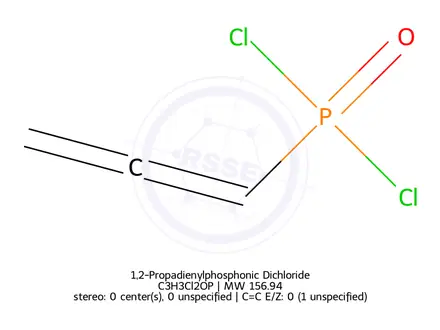 Chemical structure of 1,2-Propadienylphosphonic Dichloride