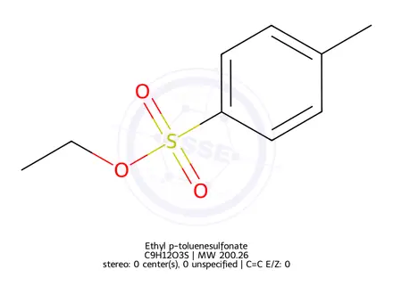 Chemical structure of Ethyl 4-methylbenzenesulfonate