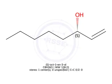 Chemical structure of (S)-oct-1-en-3-ol