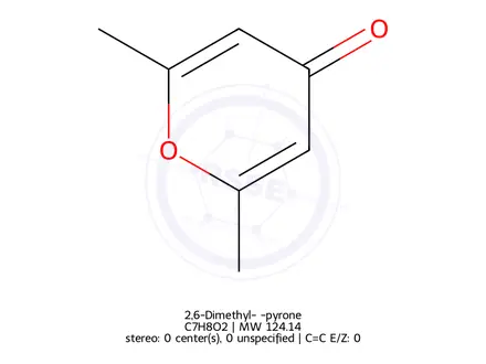 Chemical structure of 2,6-Dimethyl-γ-pyrone